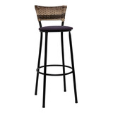 Banqueta Banco Aço Media Cozinha Bar Balcão 60cm Até Assento