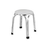 Banqueta Genérico Aço Inox Banco Mocho 25cm Hospital Clinicas