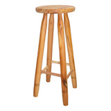 Banqueta Madeira Maciça Cadeira 70cm Balcão Bar Rústica