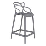 Banqueta Média Allegra 66 Cm Cor Cinza escuro Loft7