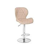 Banqueta Slim Couro Pu Regulagem De Altura Nude