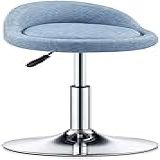 Banqueta Sobre Rodas Cadeira De Beleza Rotação Ajustável Banqueta De Bar Barbearia Café Poltrona De Estúdio De Beleza Com Banco De Elevação De Base Cromada Cor G Tamanho 40 53CM Aniversário