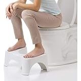Banquinho Auxiliar Ergonômico Para Vaso Sanitário Apoio De Pés Com Base Antiderrapante Banco De Privada Para Posição De Cócoras Confortável E Saudável