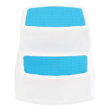 Banquinho De Banheiro 2 Degraus New Style Azul Kababy