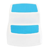 Banquinho De Banheiro 2 Degraus New Style Azul Kababy