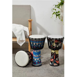 Bao Tambor Africano Portátil Com Padrões De Djembe
