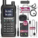 BAOFENG Uv 5R Atualização Rádio Amador Rádio Bidirecional De Longo Alcance Uv 17R Walkie Talkies Para Adultos Carregador Uv5Rusb 999 Canais Vox Com Fone De Ouvido Bateria De Íon Lítio Lanterna