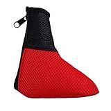 Baosity Capa De Cabeça De Taco De Golfe De Malha Leve Com Zíper Para Taco De Golfe Putter Bolsa Protetora Vermelha