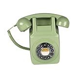 BaotyJie Suporte De Parede Para Telefone Fixo Retrô Telefone Com Fio Sala De Jantar Aniversário Tipo Antigo Telefone Para Hotel Bar Casa De Fazenda Verde