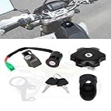 BAOUFF Kit De Interruptor De Ignição Com Chaves Para DRZ400SM Conjunto De Chaves De Trava De Tampa De Combustível De Alumínio Para DRZ 400SM 2005 2019