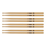 Baqueta 5a Ponta De Madeira Pro Fire Spanking Kit 4 Pares