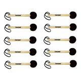 Baqueta Maçaneta P Bumbo Surdo 30cm Mc48 Liverpool Kit C 12