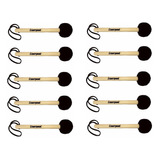 Baqueta Maçaneta P Surdo Bumbo 30cm Mc48 Liverpool Kit C 10