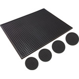 Bar Mat 45x35cm Service Mat 4 Porta Copos Antiderrapante