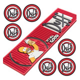 Bar Mat Duff 6 Porta Copos Apoio De Copo E Garrafa Cerveja