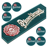 Bar Mat Pilsner 3d 6 Porta Copos Impresso Tapete De Bar