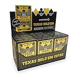Baralho 100 Plástico Texas Holdem Preto