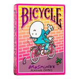 Baralho Bicycle Four Gangs Brosminds Cartas Premium Poker Cor Do Dorso Rosa Idioma Inglês