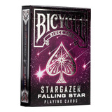 Baralho Bicycle Stargazer Falling Star Cartas Premium Poker Dorso Violeta escuro Idioma Inglês