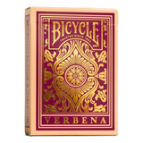 Baralho Bicycle Verbena Cartas Premium Poker Dorso Vermelho Idioma Inglês