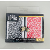 Baralho Cartas 1546 Class Copag Estojo Duplo Preto Vermelho