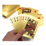 Baralho Dourado Dolar Truco Poker Cartas Jogos Prova De Água