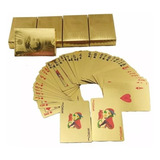 Baralho Dourado Ouro 24k Folheado Poker