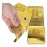 Baralho Dourado Ouro Brilho Luxo Poker Truco Cartas Jogos