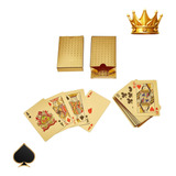 Baralho Dourado Ouro Jogos Poker Truco Resistente Cartas