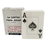 Baralho Poker Truco Plastico 54 Cartas Naipe Grande Vermelho