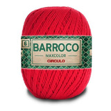 Barbante Barroco Maxcolor 6 Fios 200gr Linha Crochê Colorida Cor Malagueta 3501