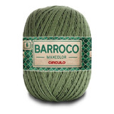 Barbante Barroco Maxcolor 6 Fios 200gr Linha Crochê Colorida Cor Militar 5718
