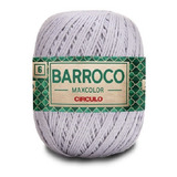 Barbante Barroco Maxcolor 6 Fios 200gr Linha Crochê Colorida Cor Polar 8088