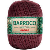 Barbante Barroco Maxcolor 6 Fios 200gr Linha Crochê Colorida Cor Tabaco 7311