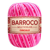 Barbante Barroco Multicolor Linha Crochê 6 Fios 200g Círculo Cor Flor