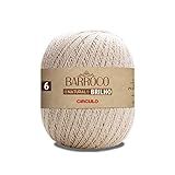 Barbante Barroco Natural Brilho Nº6 - Ouro 700g -1150m-