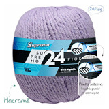 Barbante Cordão Para Macramê 24 Fios 700g 192m Supremo Cor Lilás 0670
