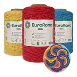 Barbante Euroroma Big 1 8 Kg Fio 6 Para Croche Varias Cores