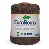 Barbante Euroroma Colorido N 6 610m Tex 984 600g Ne4 6 Cor 1100 marrom