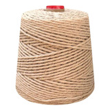 Barbante Macramê Cordão Grosso 24 Fios 1 Kg Colorido Cor Bege
