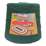 Barbante Para Crochê Criativa 2kg Fio Número 8 Colorido Cor 417 Verde Musgo