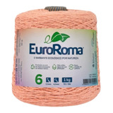 Barbante Para Croche Fio 6 Euroroma 1 Kilo Colorido Cor Salmão