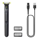 Barbeador Aparador De Pelos Bivolt One Blade Qp1424 Philips