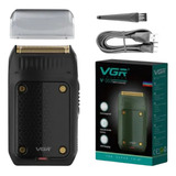 Barbeador Elétrico Masculino Portátil Usb Preto Shaver Vgr V 353