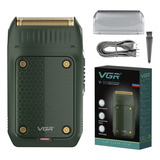 Barbeador Elétrico Masculino Portátil Usb Preto Vgr V 353