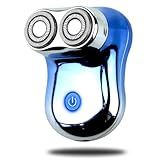 Barbeador Elétrico Para Homens Barbeador De Viagem Com 2 Cabeças Barbeador Elétrico Para Homens Barbeador De Rosto Masculino Recarregável Barbeador Sem Fio De Carregamento Rápido Com Aparador De
