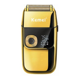 Barbeador Kemei Km 2028 Dourado 100v 240 Acabamento Maquina