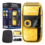 Barbeador Kemei Km 2028 Dourado 100v 240v