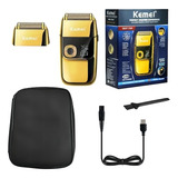 Barbeador Kemei Km 2028 Dourado Bivolt