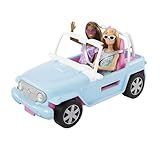 Barbie- Veículo Para Boneca- Caminhonete Com 2 Bonecas- 1 Cachorrinho E Acessórios- Incluindo 2 Pares De Óculos De Sol